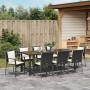 Set de Comedor de Jardín de 9 Piezas con Cojines Negro Poliratán de , Conjuntos de jardín - Ref: Foro24-3380077, Precio: 703,...