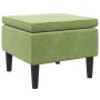 Taburete con patas de madera terciopelo verde claro en Taburetes y sillas plegables | Comprar online en Foru.es