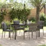 Juego de Comedor de Jardín de 5 piezas con cojines Gris Polirratán de , Conjuntos de jardín - Ref: Foro24-3380088, Precio: 37...