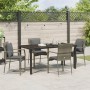 Juego de Comedor de Jardín de 5 piezas con cojines Gris Polirratán de , Conjuntos de jardín - Ref: Foro24-3380088, Precio: 37...
