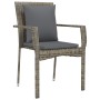 Juego de Comedor de Jardín de 5 piezas con cojines Gris Polirratán de , Conjuntos de jardín - Ref: Foro24-3380088, Precio: 37...