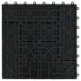 Baldosas de porche de WPC 30x30 cm 2 m² negro 22 unidades en Materiales de construcción | Comprar online en Foru.es