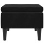 Taburete con patas de madera terciopelo negro en Taburetes y sillas plegables | Comprar online en Foru.es