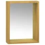 Mueble con espejo madera maciza de teca 30x10x40 cm de vidaXL, Taquillas y armarios de almacenamiento - Ref: Foro24-338243, P...