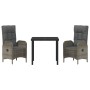Conjunto de Comedor de Jardín 7 Piezas Gris Poliratán de , Sillas de jardín - Ref: Foro24-3380132, Precio: 902,36 €, Descuent...