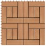 Baldosas de porche de WPC 30x30 cm 2 m² color teca 22 unidades en Materiales de construcción | Comprar online en Foru.es