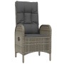 Set de Comedor de Jardín de 7 Piezas con Cojines Poliratán Gris de , Sillas de jardín - Ref: Foro24-3380139, Precio: 941,37 €...