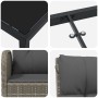 Set de Comedor de Jardín de 7 Piezas con Cojines Poliratán Gris de , Sillas de jardín - Ref: Foro24-3380139, Precio: 941,37 €...
