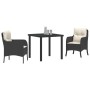 Juego de Comedor de Jardín de 5 Piezas con Cojines Gris de Poliratán de , Sillas de jardín - Ref: Foro24-3380164, Precio: 538...