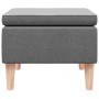 Taburete con patas de madera tapizado tejido gris oscuro en Taburetes y sillas plegables | Comprar online en Foru.es