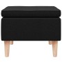 Taburete con patas de madera tapizado tejido negro en Taburetes y sillas plegables | Comprar online en Foru.es
