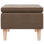 Taburete con patas de madera tapizado tejido marrón en Taburetes y sillas plegables | Comprar online en Foru.es