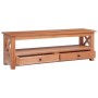 Mueble de TV madera maciza de caoba 115x30x40 cm de vidaXL, Muebles TV - Ref: Foro24-337081, Precio: 151,92 €, Descuento: %