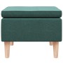 Taburete con patas de madera tapizado tela verde oscuro en Taburetes y sillas plegables | Comprar online en Foru.es