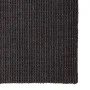 Alfombra de sisal natural negro 80x300 cm de vidaXL, Alfombras - Ref: Foro24-136326, Precio: 111,39 €, Descuento: %