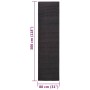 Alfombra de sisal natural negro 80x300 cm de vidaXL, Alfombras - Ref: Foro24-136326, Precio: 116,57 €, Descuento: %