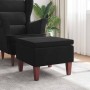 Taburete con patas de madera terciopelo negro en Taburetes y sillas plegables | Comprar online en Foru.es