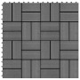 Baldosas de porche de WPC 30x30 cm 2 m² gris 22 unidades en Materiales de construcción | Comprar online en Foru.es