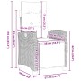 Juego de Comedor de Jardín de 5 Piezas Beige Ratán Poliéster de , Sillas de jardín - Ref: Foro24-3380452, Precio: 632,43 €, D...