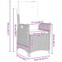 Set de 5 Muebles de Jardín para Comedor con Cojines Gris Poliratán | Foro24.es | Tu tienda online para hogar, jardín y más Foro24.es