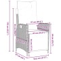Conjunto de Comedor de Jardín de 5 Piezas Ratán Poliéster Marrón de , Sillas de jardín - Ref: Foro24-3380543, Precio: 661,13 ...