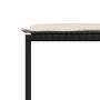Set de comedor de jardín 9 pzas y cojines ratán sintético negro en Conjuntos de jardín | Comprar online en Foru.es