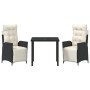 Juego de Comedor de Jardín de 5 Piezas Poliratán Gris Claro de , Sillas de jardín - Ref: Foro24-3380570, Precio: 663,58 €, De...