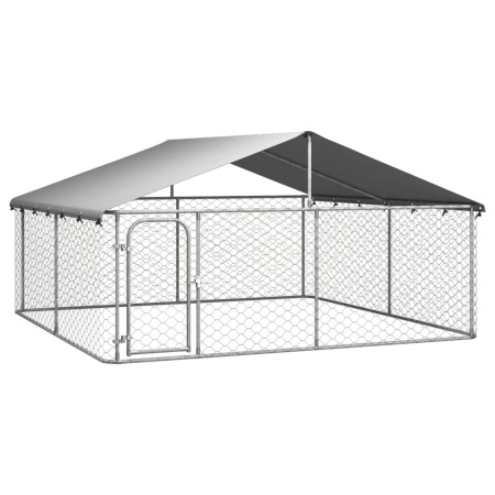 Perrera de exterior con tejado 300x300x150 cm de vidaXL, Casetas y cercados para perros - Ref: Foro24-171501, Precio: 150,43 ...