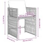 Juego de Comedor de Jardín de 5 Piezas con Cojines Gris Poliratán | Foro24.es | Tu tienda online para hogar, jardín y más Foro24.es