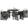 Juego de Comedor de Jardín de 9 Piezas con Cojines Beige de Rattan Poliéster | Foro24.es | Tu tienda online para hogar, jardín y más Foro24.es