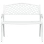 Banco de jardín de aluminio fundido blanco 102 cm de vidaXL, Bancos de jardín - Ref: Foro24-317746, Precio: 245,04 €, Descuen...