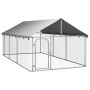 Perrera de exterior con tejado 400x200x150 cm de vidaXL, Casetas y cercados para perros - Ref: Foro24-171499, Precio: 174,52 ...