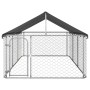 Perrera de exterior con tejado 400x200x150 cm de vidaXL, Casetas y cercados para perros - Ref: Foro24-171499, Precio: 174,52 ...