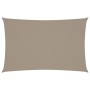 Toldo de vela rectangular tela Oxford gris taupe 5x8 m en Sombrillas | Comprar online en Foru.es