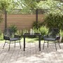 Conjunto de Comedor de Jardín de 5 Piezas con Cojines Gris Ratán Sintético de , Sillas de jardín - Ref: Foro24-3380886, Preci...