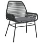 Conjunto de Comedor de Jardín de 5 Piezas con Cojines Gris Ratán Sintético de , Sillas de jardín - Ref: Foro24-3380886, Preci...