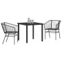 Conjunto de Comedor de Jardín de 5 Piezas en Poliratán Negro | Foro24.es | Tu tienda online para hogar, jardín y más Foro24.es