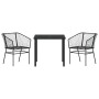 Conjunto de Comedor de Jardín de 5 Piezas Rattán Poliéster Marrón de , Sillas de jardín - Ref: Foro24-3380900, Precio: 300,29...