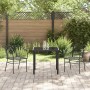 Juego de Comedor de Jardín de 7 Piezas con Cojines de Poliratán Negro de , Sillas de jardín - Ref: Foro24-3380908, Precio: 37...