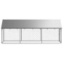 Perrera de exterior con tejado 400x100x150 cm de vidaXL, Casetas y cercados para perros - Ref: Foro24-171497, Precio: 128,55 ...