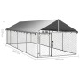 Perrera de exterior con tejado 600x200x150 cm de vidaXL, Casetas y cercados para perros - Ref: Foro24-171500, Precio: 191,00 ...