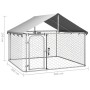 Perrera de exterior con tejado 200x200x150 cm de vidaXL, Casetas y cercados para perros - Ref: Foro24-171498, Precio: 122,46 ...