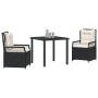 Set de comedor de jardín de 3 piezas Marrón Poliratán | Foro24.es | Tu tienda online para hogar, jardín y más Foro24.es