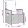 Juego de Comedor de Jardín de 7 Piezas Gris Poliratán de , Sillas de jardín - Ref: Foro24-3380999, Precio: 688,78 €, Descuent...