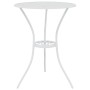 Mesa y sillas de bistró 3 piezas aluminio fundido blanco de vidaXL, Conjuntos de jardín - Ref: Foro24-317752, Precio: 205,37 ...