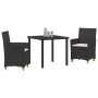 Conjunto de Comedor de Jardín de 5 Piezas con Cojines Gris Poliratán | Foro24.es | Tu tienda online para hogar, jardín y más Foro24.es