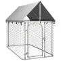 Perrera de exterior con tejado 200x100x150 cm de vidaXL, Casetas y cercados para perros - Ref: Foro24-171496, Precio: 96,38 €...