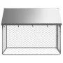 Perrera de exterior con tejado 200x100x150 cm de vidaXL, Casetas y cercados para perros - Ref: Foro24-171496, Precio: 96,38 €...