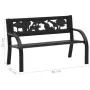 Banco de jardín para niños de acero 86 cm de vidaXL, Bancos de jardín - Ref: Foro24-317773, Precio: 82,07 €, Descuento: %
