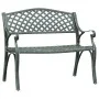 Banco de jardín de aluminio fundido verde 102 cm de vidaXL, Bancos de jardín - Ref: Foro24-317745, Precio: 225,30 €, Descuent...